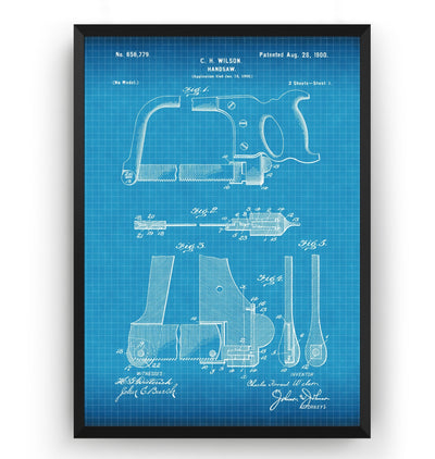 Handsaw 1900 Patent Print - Magic Posters