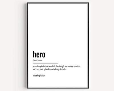 Hero Definition Print - Magic Posters