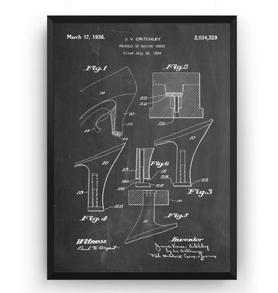 High Heels 1934 Patent Print - Magic Posters