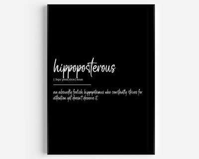 Hippoposterous Definition Print - Magic Posters