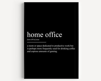 Home Office Definition Print - Magic Posters