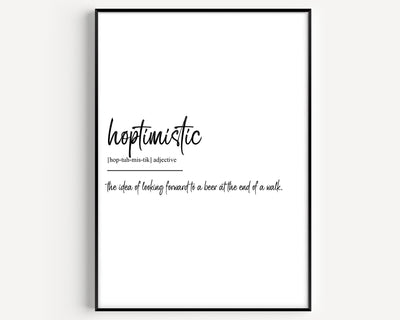 Hoptimistic Definition Print - Magic Posters