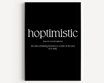 Hoptimistic Definition Print - Magic Posters
