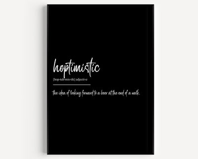 Hoptimistic Definition Print - Magic Posters