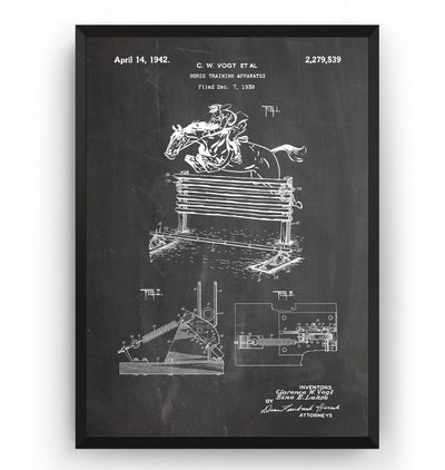 Horse Training Apparatus 1942 Patent Print - Magic Posters