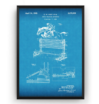 Horse Training Apparatus 1942 Patent Print - Magic Posters