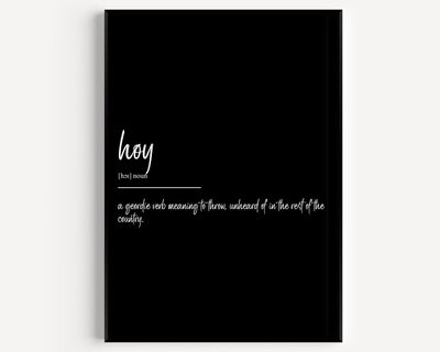 Hoy Definition Print - Magic Posters