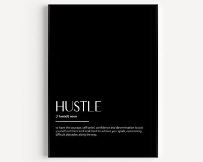 Hustle Definition Print - Magic Posters