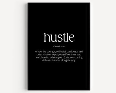 Hustle Definition Print - Magic Posters