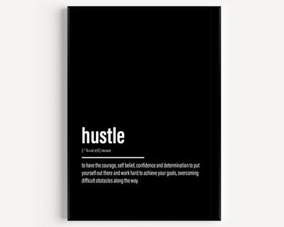 Hustle Definition Print - Magic Posters