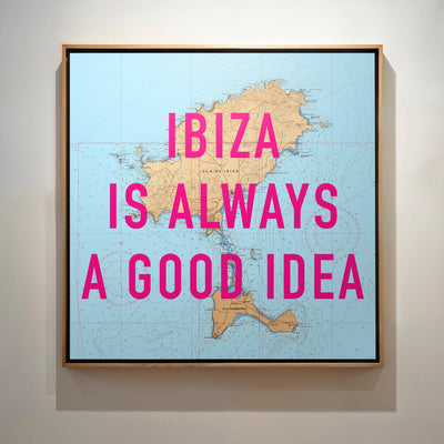 Ibiza Retro Pop Art Map Print - Magic Posters