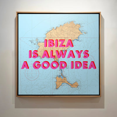 Ibiza Retro Pop Art Map Print - Magic Posters