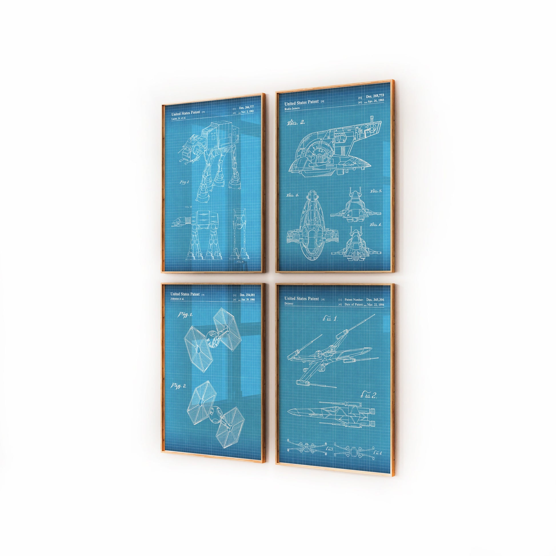 Star Wars Set Of 4 Patent Prints - Magic Posters