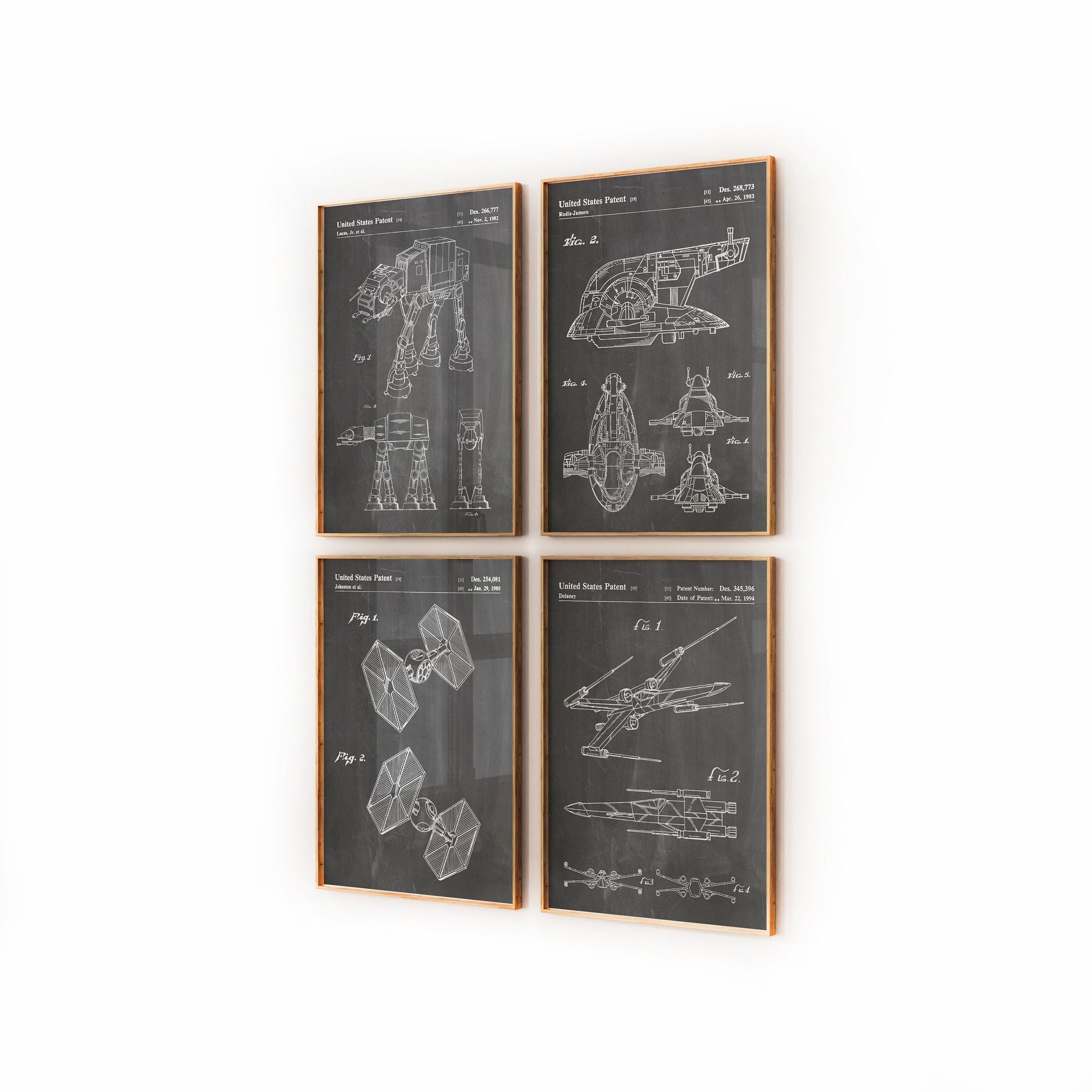 Star Wars Set Of 4 Patent Prints - Magic Posters