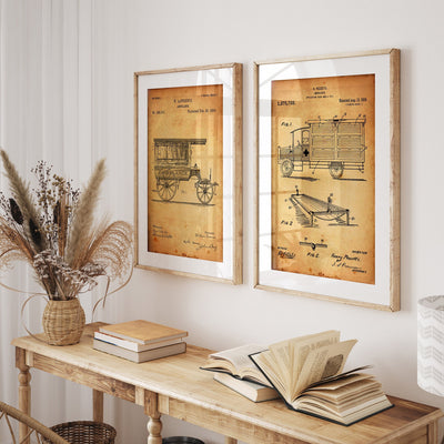 Ambulance Set Of 2 Patent Prints - Magic Posters