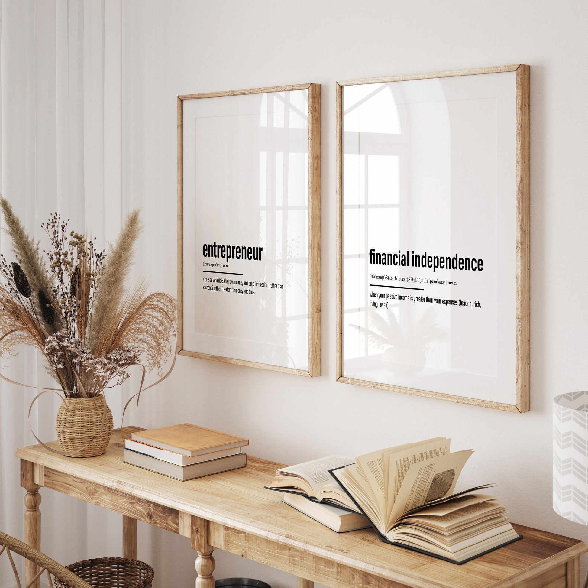 Entrepreneur Set Of 2 Definition Prints - Magic Posters