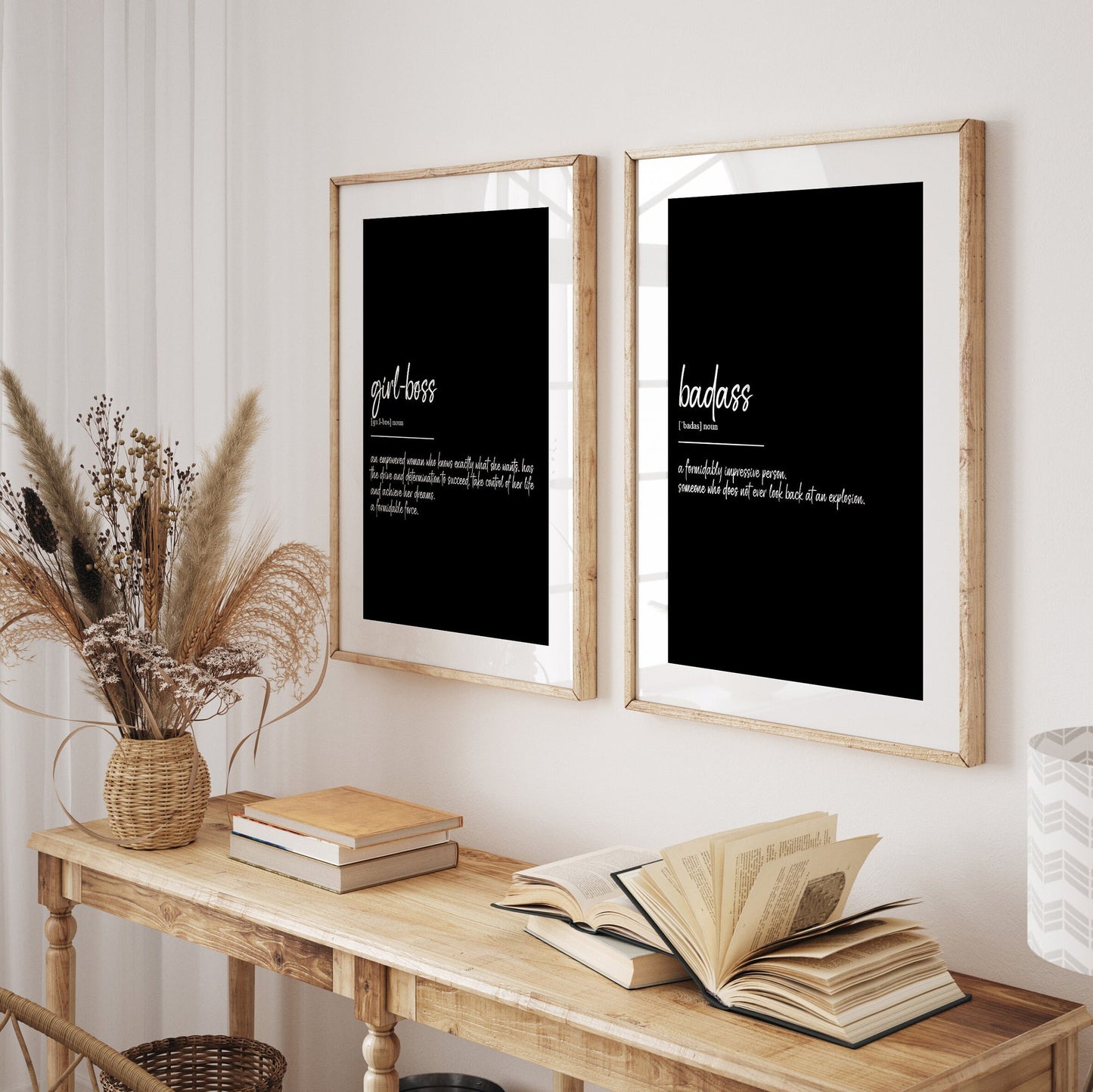 Girls Bedroom Set Of 2 Definition Prints - Magic Posters