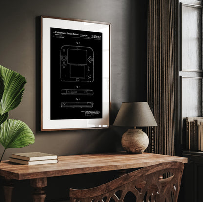 Game Boy 2DS 2014 Patent Print - Magic Posters