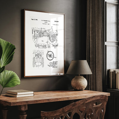 Allis-Chalmers Tractor 1941 Patent Print - Magic Posters