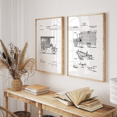 Ambulance Set Of 2 Patent Prints - Magic Posters