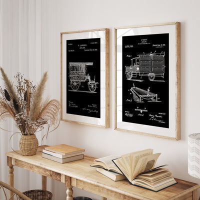 Ambulance Set Of 2 Patent Prints - Magic Posters