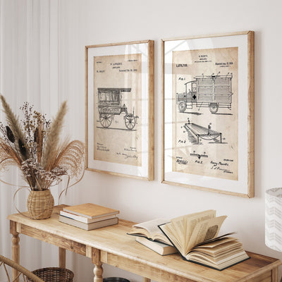 Ambulance Set Of 2 Patent Prints - Magic Posters