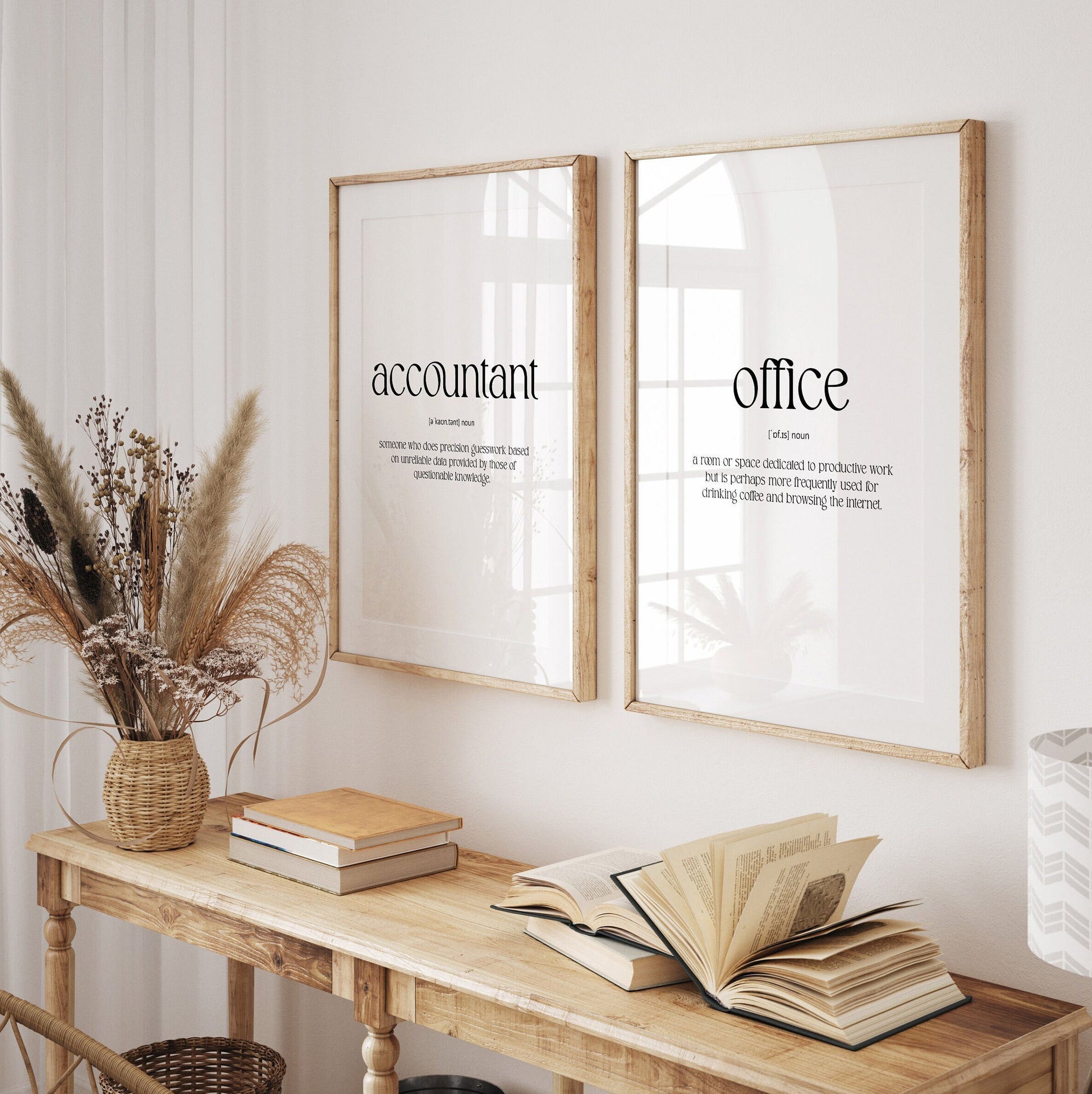 Accountant Set Of 2 Definition Prints - Magic Posters