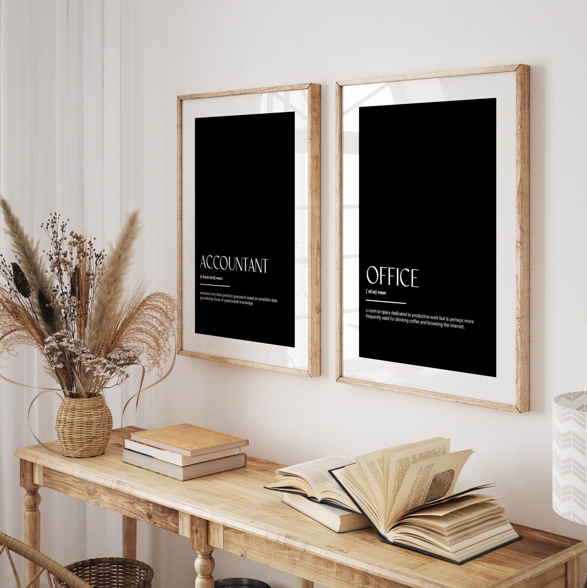 Accountant Set Of 2 Definition Prints - Magic Posters