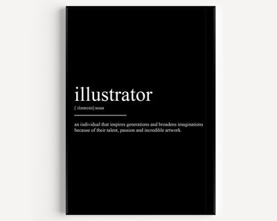 Illustrator Definition Print - Magic Posters