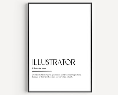 Illustrator Definition Print - Magic Posters