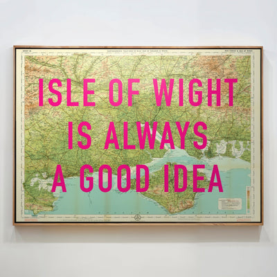 Isle Of Wight Retro Pop Art Map Print - Magic Posters