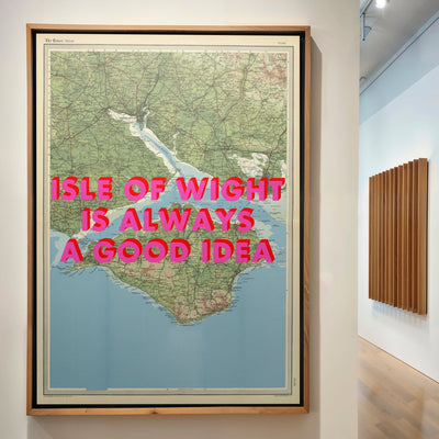 Isle Of Wight Retro Pop Art Map Print - Magic Posters