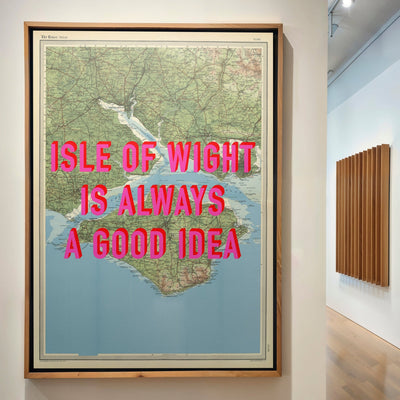 Isle Of Wight Retro Pop Art Map Print - Magic Posters