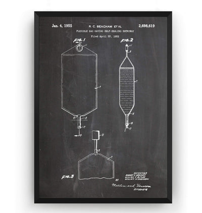 I.V. Bag 1955 Patent Print - Magic Posters