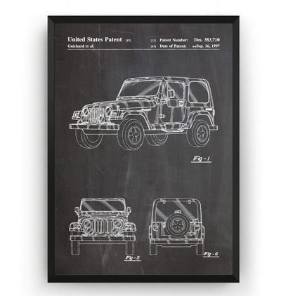 Jeep 4x4 Patent Print - Magic Posters