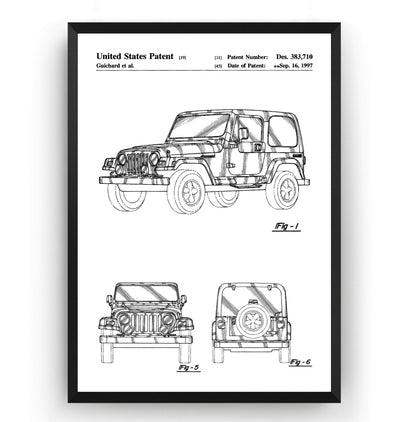 Jeep 4x4 Patent Print - Magic Posters