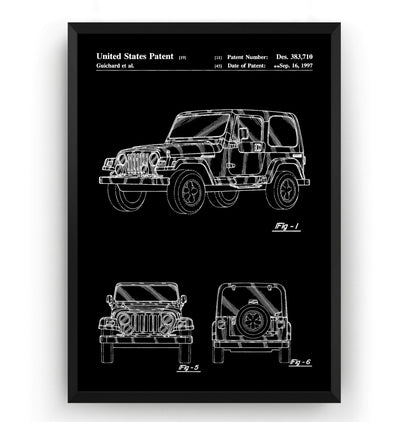 Jeep 4x4 Patent Print - Magic Posters