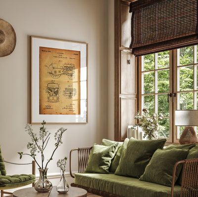 John Deere Tractor 1930 Patent Print - Magic Posters