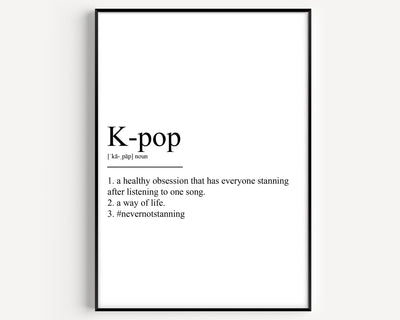 K-pop Definition Print - Magic Posters