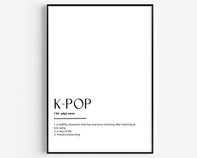 K-pop Definition Print - Magic Posters