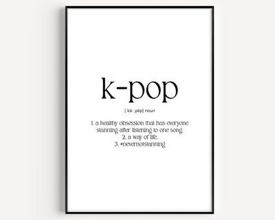 K-pop Definition Print - Magic Posters