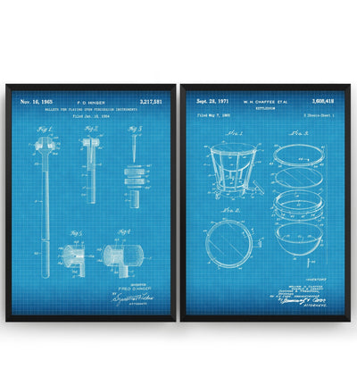 Kettledrum And Mallet Set Of 2 Patent Prints - Magic Posters