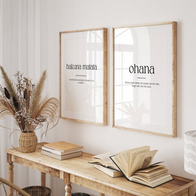 Kids Room Set Of 2 Definition Prints - Magic Posters