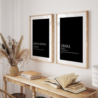 Kids Room Set Of 2 Definition Prints - Magic Posters