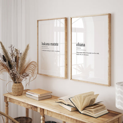 Kids Room Set Of 2 Definition Prints - Magic Posters