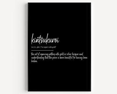 Kintsukuroi Definition Print - Magic Posters