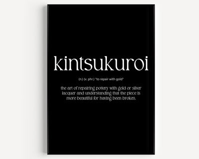 Kintsukuroi Definition Print - Magic Posters