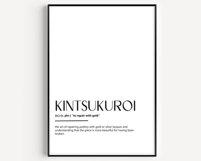 Kintsukuroi Definition Print - Magic Posters