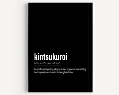 Kintsukuroi Definition Print - Magic Posters