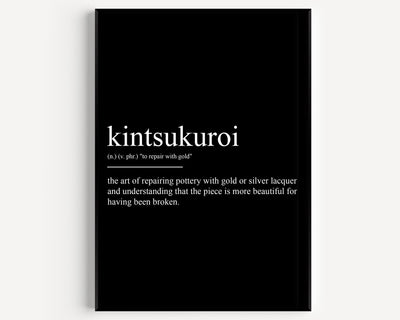 Kintsukuroi Definition Print - Magic Posters